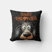 ドッグラバーハロウィーン名前をカスタムする クッション (正面)