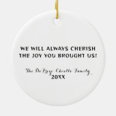 ドッグラバーフォトペットメモリオーナメント セラミックオーナメント (裏面)