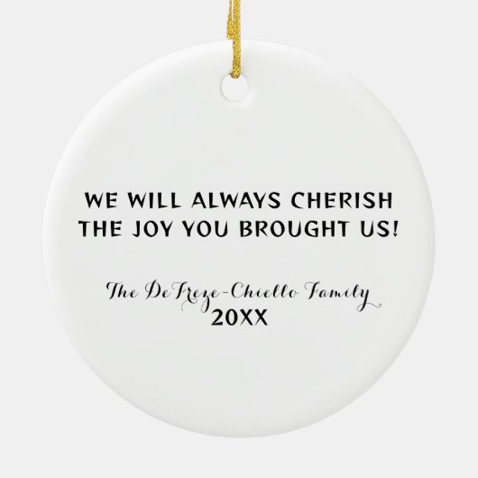 ドッグラバーフォトペットメモリオーナメント セラミックオーナメント (裏面)