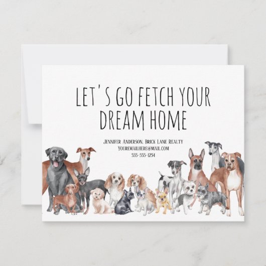 ドッグラバー実在エテート農業マーケティング カード (正面)