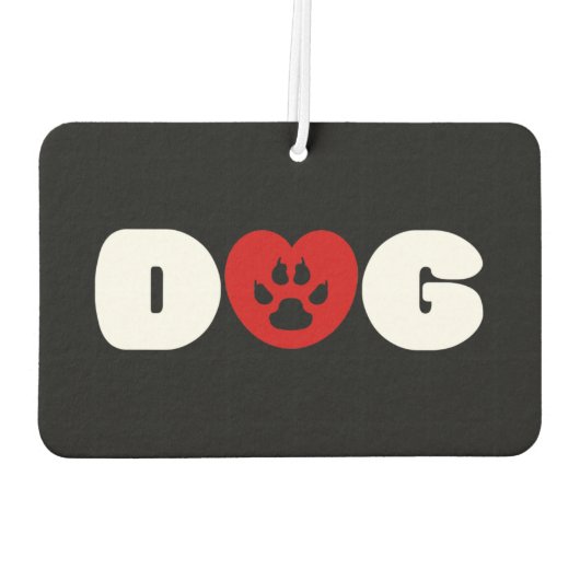 ドッグラブハートエアーフレッシュナー カーエアーフレッシュナー (裏面)