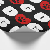 ドッグラブハートラッピング紙 ラッピングペーパー (角)