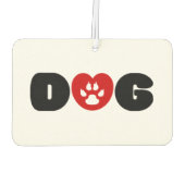 ドッグラブハート カーエアーフレッシュナー (裏面)