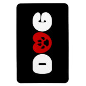 ドッグラブハート マグネット (縦)