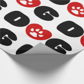 ドッグラブハート ラッピングペーパー (角)