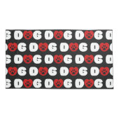 ドッグラブハート 枕カバー (裏面-左)