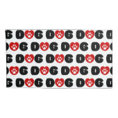 ドッグラブハート 枕カバー (裏面-右)