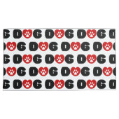 ドッグラブハート 枕カバー (正面右)