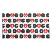 ドッグラブハート 枕カバー (裏面-左)