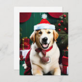 ドッグラブラドールチストマス シーズンカード (正面/裏面)