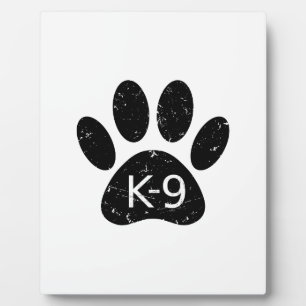 ドッグランジ動揺してグポーK-9 フォトプラーク