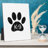 ドッグランジ動揺してグポーK-9 フォトプラーク (側面)