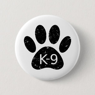 ドッグランジ動揺してグポーK-9 缶バッジ