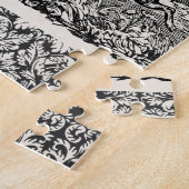 ドッグランニングアンティークペットアートビクトリアンイラストレーション ジグソーパズル (側面)