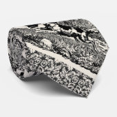 ドッグランニングアンティークペットアートビクトリアンイラストレーション ネクタイ (ロール)