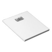 ドッグランニングアンティークペットアートビクトリアンイラストレーション ノートパッド (アングル)