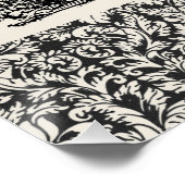 ドッグランニングアンティークペットアートビクトリアンイラストレーション ポスター (コーナー)