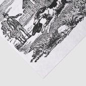 ドッグランニングアンティークペットアートビクトリアンイラストレーション 薄葉紙 (詳細)