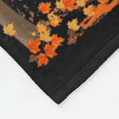 ドッグリーフ秋秋のサイクリングおもしろいダッシュンド恋人 フリースブランケット (角)