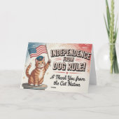 ドッグルールからの独立！ – ネコ民族 サンキューカード (裏面)