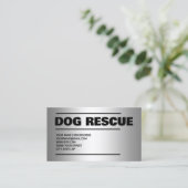 ドッグレスキュー・シルバー 名刺 (スタンド正面)