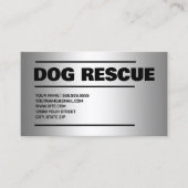 ドッグレスキュー・シルバー 名刺 (正面)