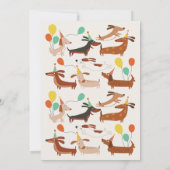 ドッグレッズポーティ誕生日招待状2 招待状 (裏面)