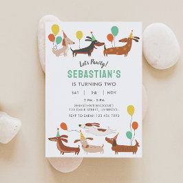 ドッグレッズポーティ誕生日招待状 招待状