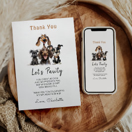 ドッグレッズポーティ誕生日 サンキューカード