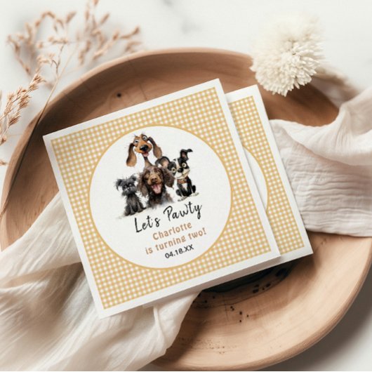 ドッグレッズポーティ誕生日 スタンダードカクテルナプキン