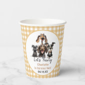 ドッグレッズポーティ誕生日 紙コップ (裏面)