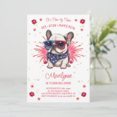 ドッグレッツパーティ1歳の誕生日 招待状 (スタンド正面)