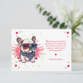 ドッグレッツポーティ誕生日ありがとう カード (スタンド正面)