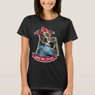 ドッグレディーカマラハリスティム・ウォルズ投票選挙 Tシャツ