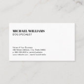 ドッグロゴ名刺 名刺 (裏面)