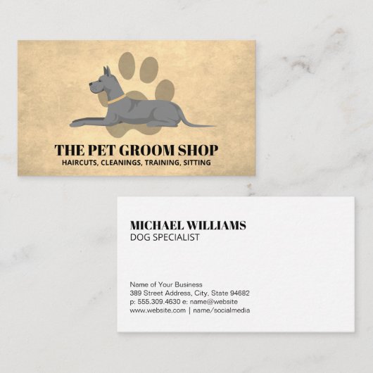 ドッグロゴ名刺 名刺 (正面/裏面)