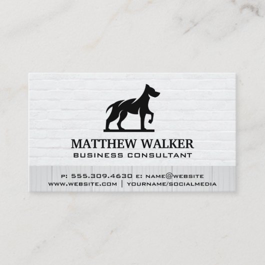 ドッグロゴ名刺 名刺 (正面)