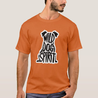 ドッグワイルドドッグスピリットドッグシルエットイヤレトロ Tシャツ
