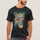 ドッグ中国の・ドラゴン Tシャツ (正面)