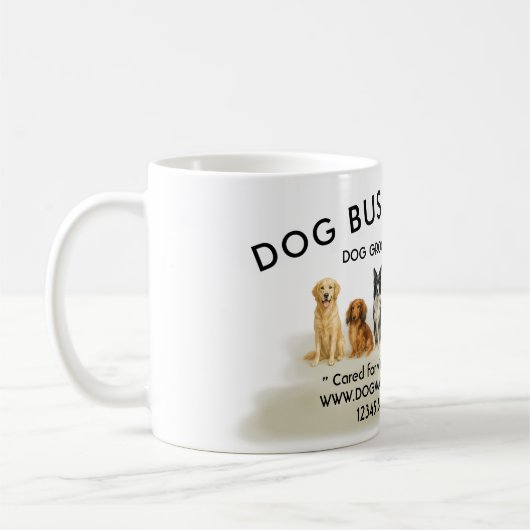 ドッグ人気があるリーズイラストレーション コーヒーマグカップ (左)