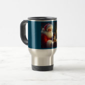 ドッグ付きクリスマスサンタクロース5 トラベルマグ (正面左)
