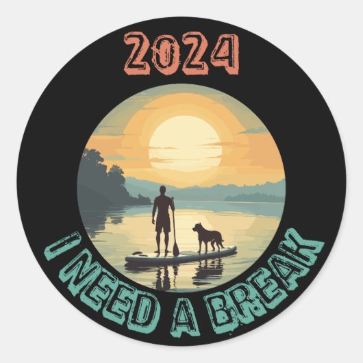 ドッグ付きスタンドアップパドルボードサーフィン ラウンドシール (正面)