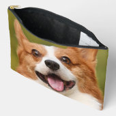 ドッグ写真のパーソナライズされたカスタマイズ追加 アクセサリーポーチ (見開き)