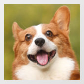 ドッグ写真のパーソナライズされたカスタマイズ追加 ウィンドウサイン (シート)