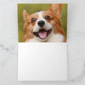 ドッグ写真のパーソナライズされたカスタマイズ追加 カード (内部)