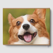 ドッグ写真のパーソナライズされたカスタマイズ追加 ゲストブック (裏面)