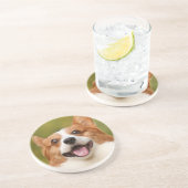 ドッグ写真のパーソナライズされたカスタマイズ追加 コースター (側面)