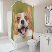 ドッグ写真のパーソナライズされたカスタマイズ追加 シャワーカーテン (インサイチュ)