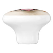 ドッグ写真のパーソナライズされたカスタマイズ追加 セラミックノブ (側面)