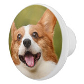 ドッグ写真のパーソナライズされたカスタマイズ追加 セラミックノブ (右)